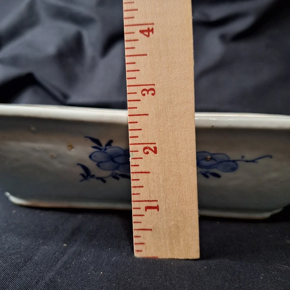 Antique 19th Century Chinese Export‎ Nanking Porcelain Vegetable Dish Scalloped